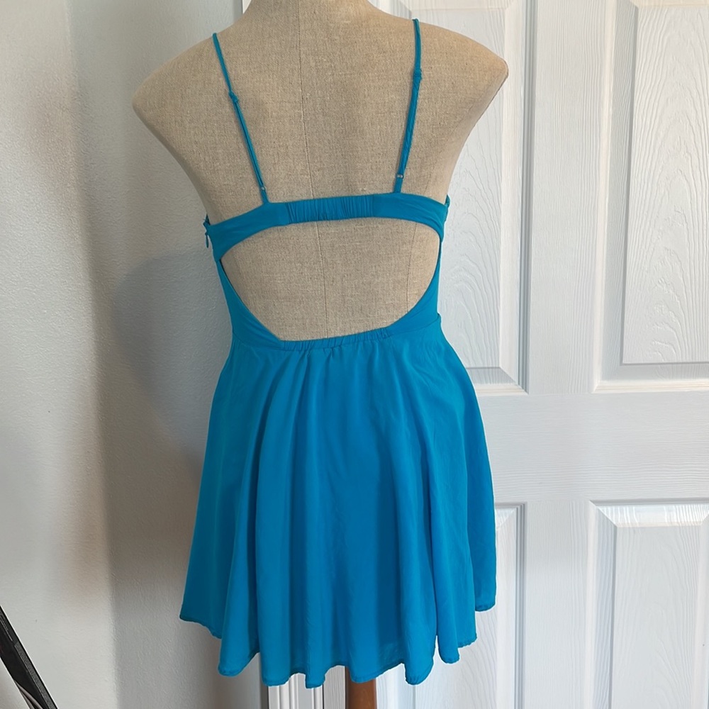 Forever 21 dress spaghetti straps cerulean - Picture 3 of 9